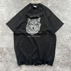 フルーツオブザルーム プリント Tシャツ 90s 【USA製】 ブラック 黒 シングルステッチ Lサイズ