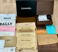【30011】ブランド紙袋 箱 まとめ 20袋 4箱 Louis_Vuitton GUCCI CHANEL GIVENCHY TIFFANY&CO. CELINE COACH BALLY kate_spade Chloe