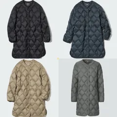 UNIQLO ULTRA LIGHT DOWN ユニクロ ウルトラライトダウンリラックスコート ダウン ダウンコート ロングダウンコート キルティング ロング ブラック ブラウン ベージュ ダークグリーン オリーブ カーキ S M L