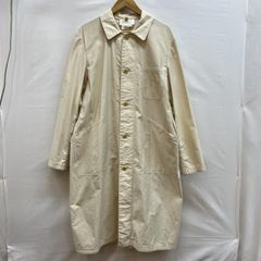 90s☆アーツ&サイエンス リネン100 ステンカラーコート 鍵刺繍