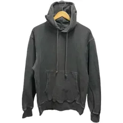 ステューシー STUSSY パーカー 長袖 フード バックプリント コットン 24C1975052 ポルトガル製 M グレー 