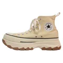 コンバース CONVERSE 美品 オールスター ALL STAR トレックウエーブ Z HI TREKWAVE Z HI 厚底 スニーカー 1SD838 バターホワイト US7.5 26cm