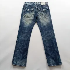 バカルー デニム ズボン サイズ33 ドールウォッシュ デニムパンツ ストレート メンズ デニムパンツ A8592