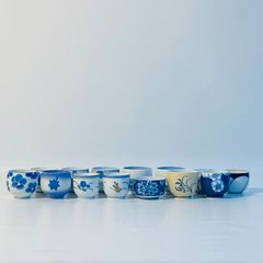 お猪口 14客セット 和柄 花柄 酒器 おちょこ ぐい吞み 日本酒 酒 送料込み フォロー割 クーポンご利用可能 お値引き交渉可能