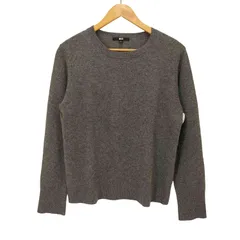 ユニクロ UNIQLO 3Dカシミヤクルーネックセーター レディース JPN：L 