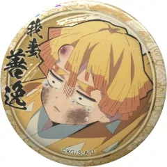 【中古】バッジ・ピンズ 我妻善逸(ジト目) 「鬼滅の刃 キャラクター絵巻カフェ in ufotable Cafe 第四期 くじ引き44mm缶バッジ 我妻善逸ver.」
