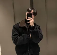 厚手ジャケット フリース裏地 カジュアルアウター 秋冬 防寒