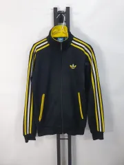 アディダス ジャージ ファイヤーバード トラックジャージ ブラック イエロー 黒黄 m