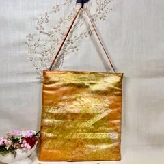 【一点物】帯リメイクバッグ　ショルダーバッグ　大きめサイズ　No.35和柄バッグ