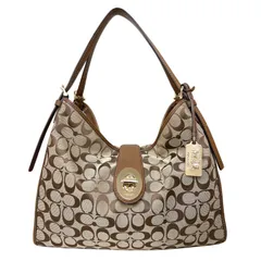 COACH　コーチ　バッグ　32353　肩掛け　セミショルダー　シグネチャ　レザー　ターンロック