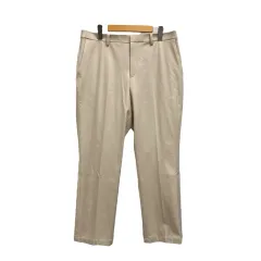 ユニクロ UNIQLO ヒートテックスマートスリムストレートパンツ 無地 センタープレス 221-439212 ベージュ レディース