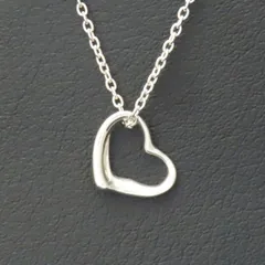 新品同様 美品 TIFFANY&Co. ティファニー エレサ・ペレッティ オープンハート ネックレス ペンダント シルバー925 0.9g