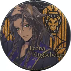 【中古】バッジ・ピンズ レオナ・キングスカラー グリッター缶バッジ～鏡の間へ～vol.1 「ディズニー ツイステッドワンダーランド」 ナムコ限定