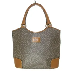 ニナリッチ NINA RICCI ハンドバッグ ジラフ柄 鞄 ブラウン系 /X