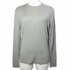セオリーリュクス theory luxe TOMMY NORFOLK 22AW ニット 長袖 ウール 薄手 クルーネック 038 M相当 グレー /X