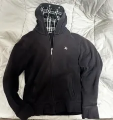 バーバリー フーディー ジップアップ (ブラックレーベル サイズS)