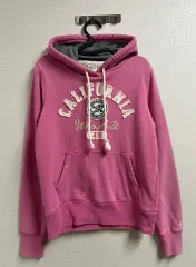 WHO U カリフォルニア ピンク フーディー