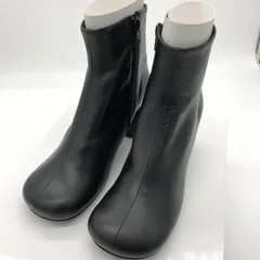 【新品未使用】ATELIER BRUGGE アトリエブルージュ 23.5cm 黒レザーショートブーツ