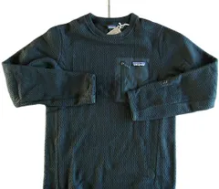 ■送料込■【新品XS】パタゴニア Ｍ’s R1 エア・クルー ■ patagonia Black (BLK)