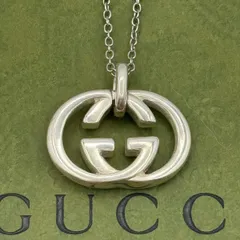 GUCCI インターロッキングg 50cm ネックレス［0979b20]