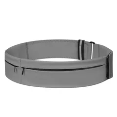 mamota ランニング ポーチ ウエストポーチ スマホ ウエストバッグ マラソン 携帯ホルダー ウォーキング 軽量 水筒 ペットボトル 揺れない 防水 (グレー, L) [グレー] [L]