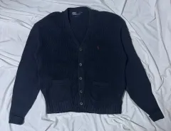 90s ポロラルフローレン コットンニット カーディガン