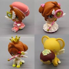 [중고] 트레이딩 피규어 전 4종 세트 [카드 캡터 사쿠라 클리어 카드편 Hide & Seek 카렌보 피규어]