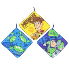 ディズニー ピクサー トイストーリー ループ付きタオル 3枚組 エナジーパワー