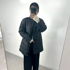 【Crocodile】　新品 未使用 ロング ダウンジャケット ブラック 黒 軽量 防寒 LLサイズ お洒落 可愛い レディース 女性 中綿