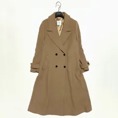 TONALトーナル BELLANDI セミフレア ダブルコート ベージュ ロングコート ルール 36サイズ Sのサムネイル