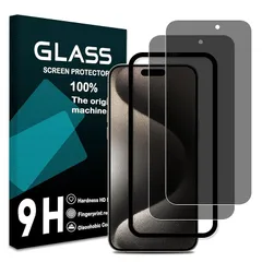 【2枚セット- 日本旭硝子素材】対応 iphone 15 pro max ガラスフィルム 覗き見防止【ガイド枠付き】iPhone15pro max フィルム のぞき見防止 さらさら アイフォン15pro max 強化ガラス アイホン15pro max 液晶保護