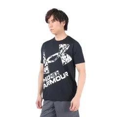 [UNDER ARMOUR] メンズ テック XLロゴ ショートスリーブTシャツ 001 2XO トレーニングウェア シャツ [ブラック/ホワイト] [2XO]
