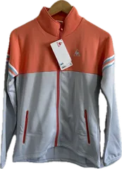 ZM1679 le coq sportifルコックススポルティフ　ジャージトップス　グレーオレンジ　レディース　Mサイズ
