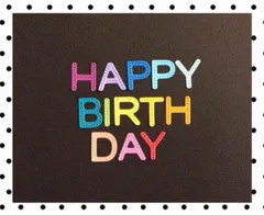 手作りアルバム仕掛け•パーツ　小さい文字　誕生日4