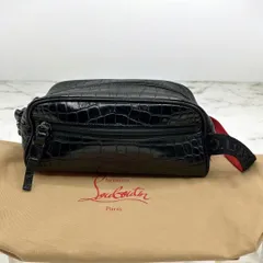 ⭐️良品⭐️ クリスチャンルブタン ブラスター 型押しクロコ セカンドバッグのサムネイル