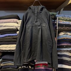 Sarcastic Homme アノラック ヴィンテージ アノラックパーカー プルオーバージャケット コットンパーカー かぶり フーディ ネイビー