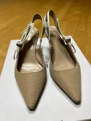 ディオール J'ADIOR スリングバック パンプス ベージュ