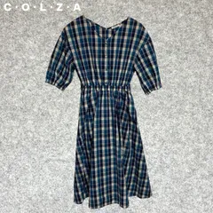 C・O・L・Z・A チェック柄 半袖ワンピース Mサイズ