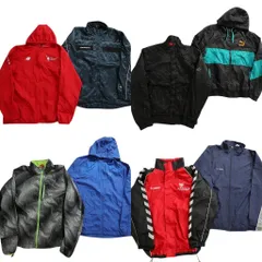 古着卸 スポーツブランドMIX ウインドブレーカー ジャケット 8枚セット (メンズ M ) プーマ アンダーアーマー ニューバランス 中古 NC8892