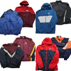 古着卸 まとめ スポーツブランドMIX ウインドブレーカー ジャケット 8枚セット (メンズ M ) リーボック ニューバランス 中古 古着 NC8901