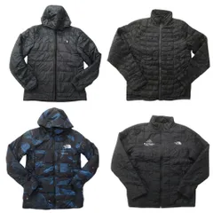 古着卸 まとめ売り ノースフェイス ヘビー ジャケット 4枚セット (メンズ S /M ) 中綿 フーディー 総柄 中古 古着 NC8939