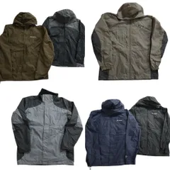 古着卸 まとめ売り コロンビア ライト ジャケット 6枚セット (メンズ L ) マウンテンパーカー ワンポイント 中古 古着 NC8968