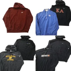 古着卸 まとめ売り ナイキ NIKE スウェット 7枚セット (メンズ L ) フルジップ フーディー カレッジ風 中古 古着 NC9079