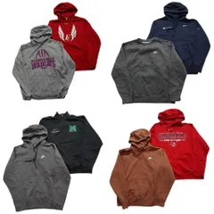 古着卸 まとめ売り ナイキ NIKE スウェット 8枚セット (メンズ S /M /L ) ハーフジッップ フーディー スタンドカラー 中古 古着 NC9094