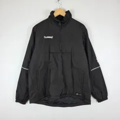 hummel(ヒュンメル) ダウン ブラック ハーフジップアップ ウィンドブレーカー