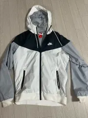 ナイキ ウィンドランナー ジャケット M 白/グレー/黒