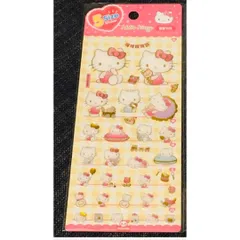 サンリオ　キティ　ぷっくりシール5サイズステッカー　韓国限定