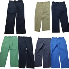 古着卸 まとめ売り ディッキーズ Dickies 874 ワーク パンツ 7枚セット (メンズ 40 ) チノパン ブルー  ブラック NB6356