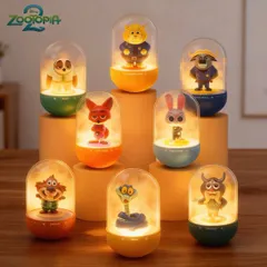 8種セット 海外限定 ディズニー ズートピア2 フィギュア ライト Licnyu ニック ジュディ ゲイリー パウバート ニブルズ 海外 限定 ZOOTOPIA2 ナイトランプ Disney