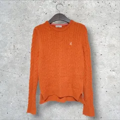 ビーンポール ケーブル編みニット (85/XS)